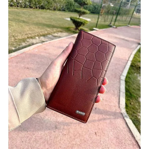 Men's Leather Wallet (Half crocodile design)