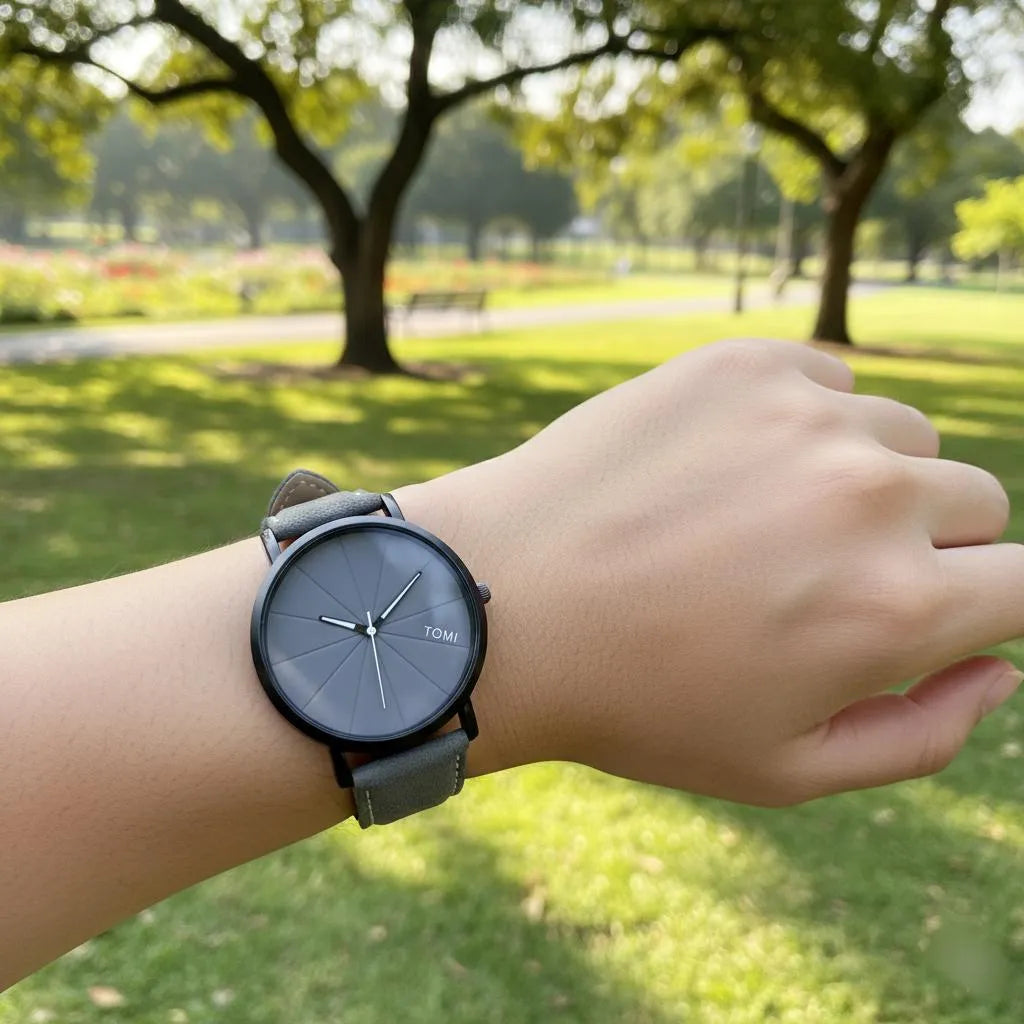 UNISEX MOVEMENT: QUARTZ TOMI MINIMALIST ANALOGUE WATCH