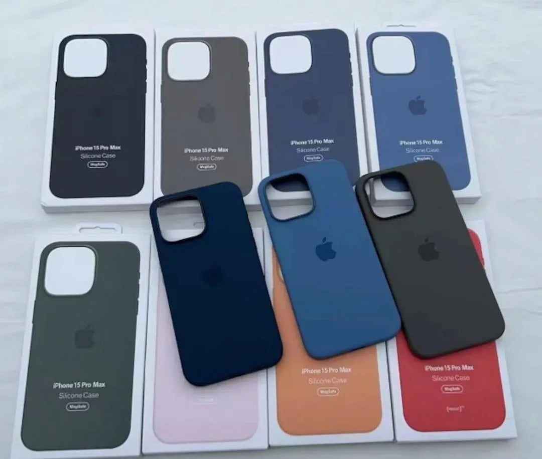 Iphone 15 plus / Pro max official case - Silicone mobile cover.