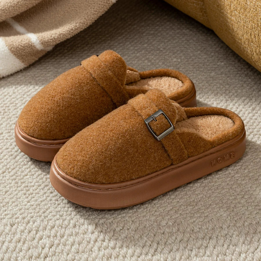 Winter Women's Indoor Slippers Warm Soft Soled Comfortable