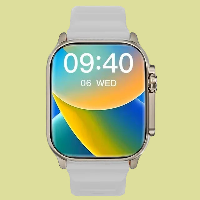 Ultra Smartwatch – 49mm AMOLED Screen, NFC, Compass, Waterproof for Android & iOS