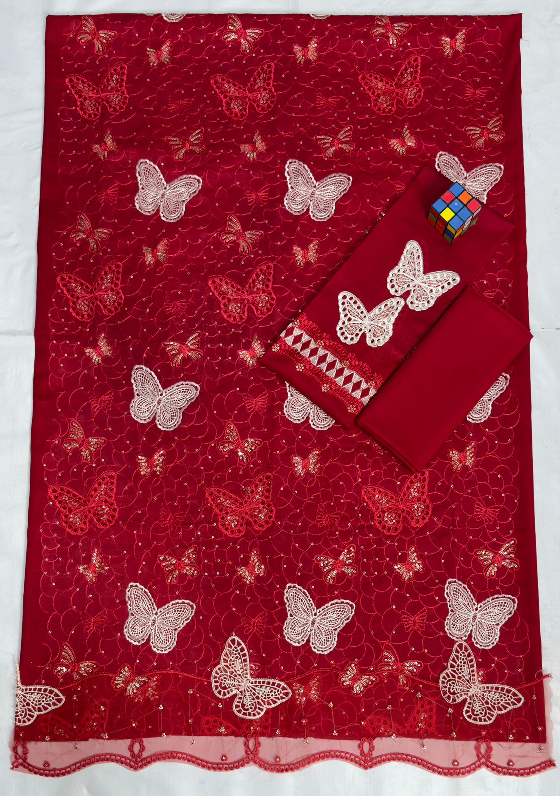 Maria B. (Butterfly), Luxury lawn Embroidered 2-Piece