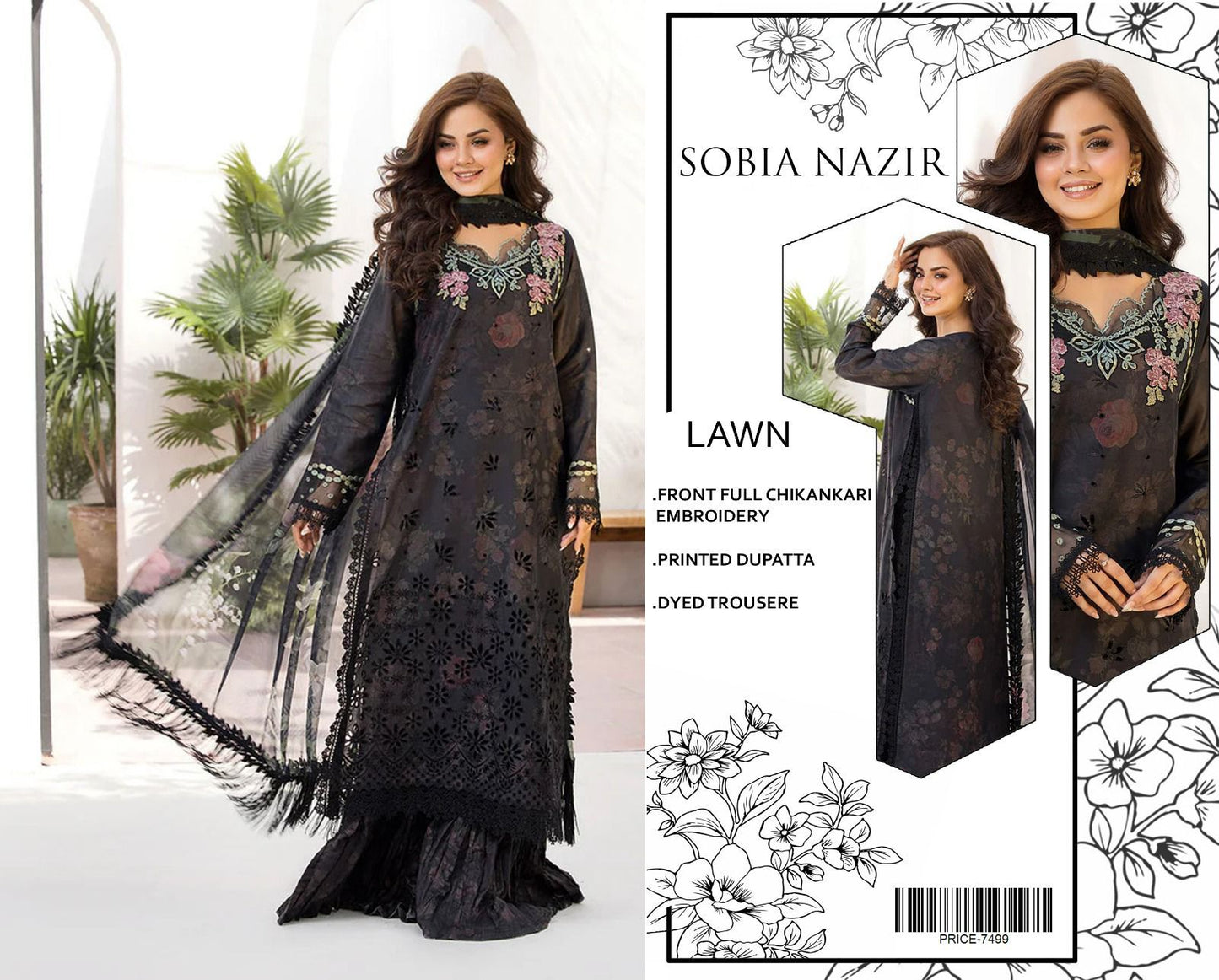 SOBIA NAZIR- Summer Banadora Lawn