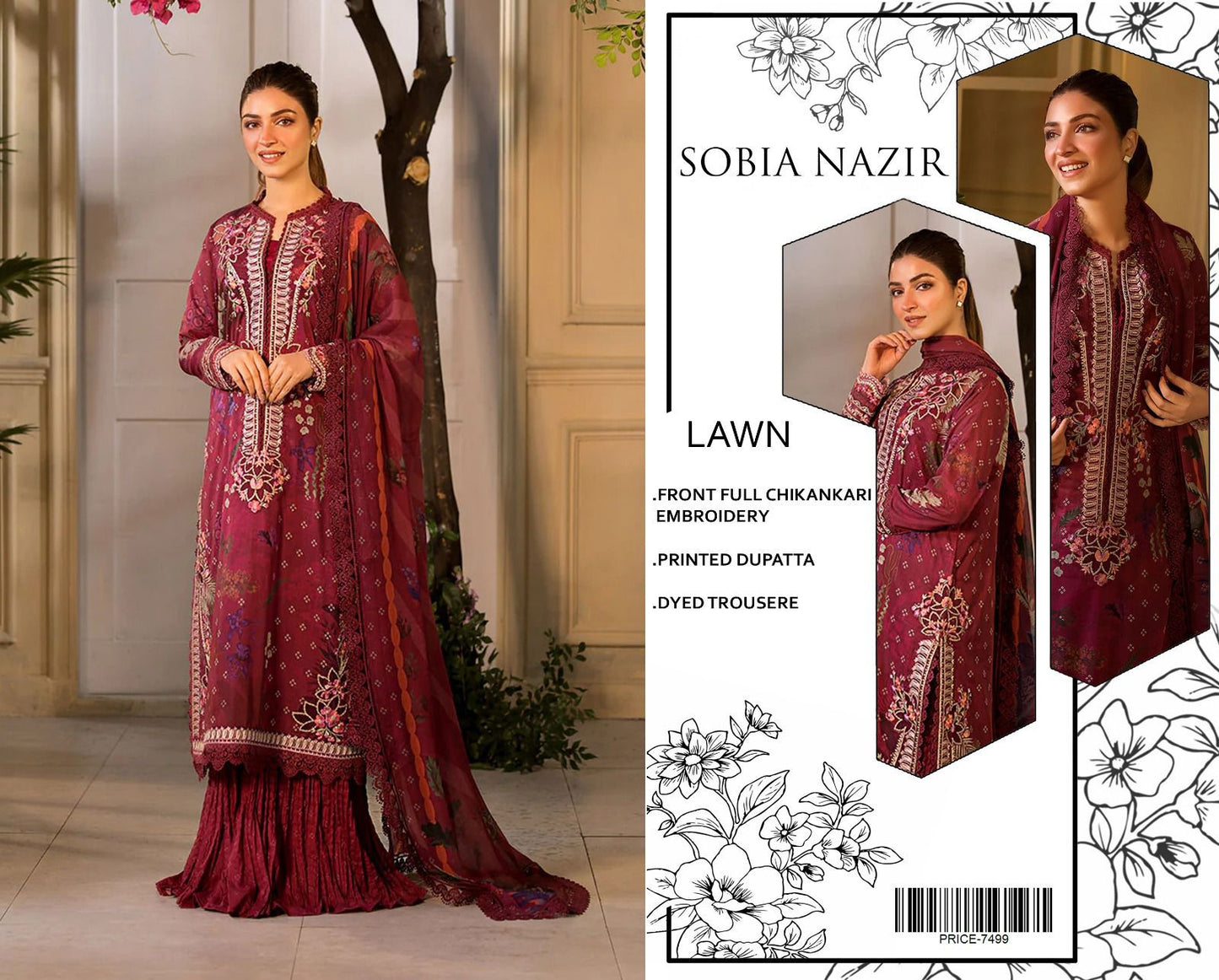 SOBIA NAZIR- Summer Banadora Lawn