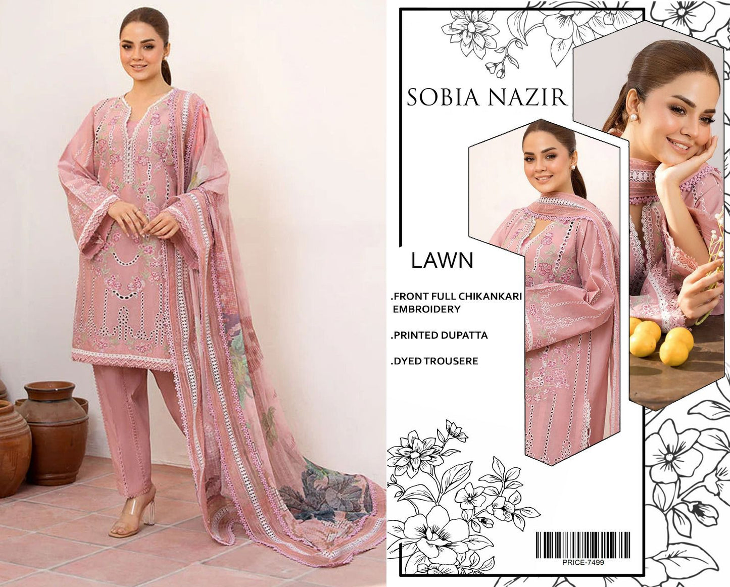 SOBIA NAZIR- Summer Banadora Lawn