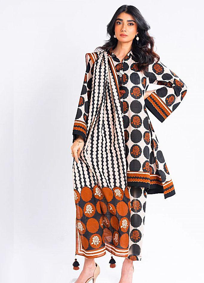 Ladies elegant printed Khaddar 3PCs