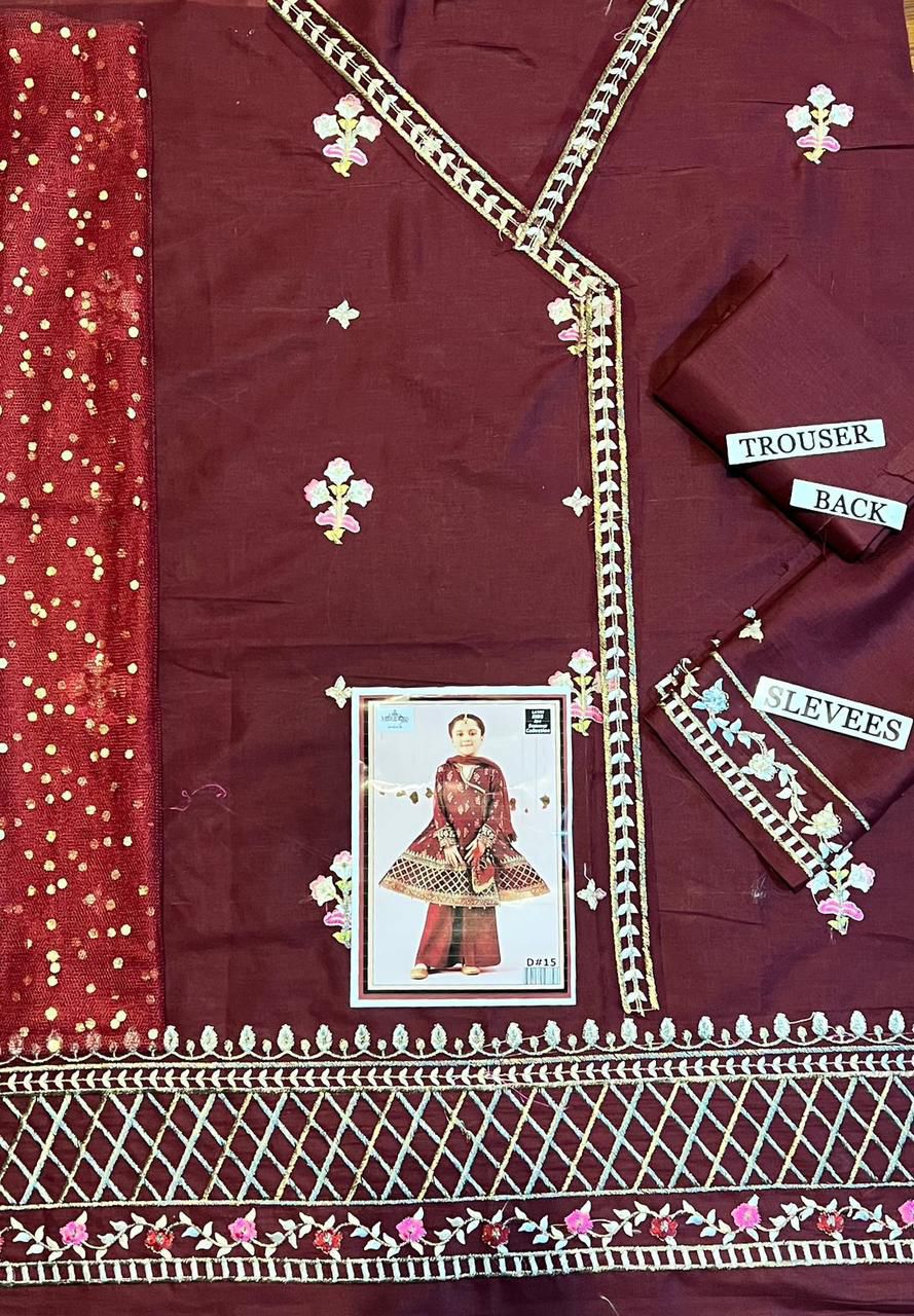 Lawn Eid collection 3pc Kids