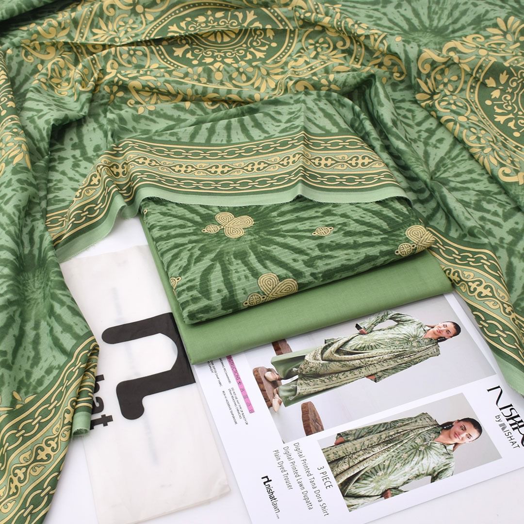 NISHA, by Nishat, Premium Printed Lawn Tana Dora Shirt
