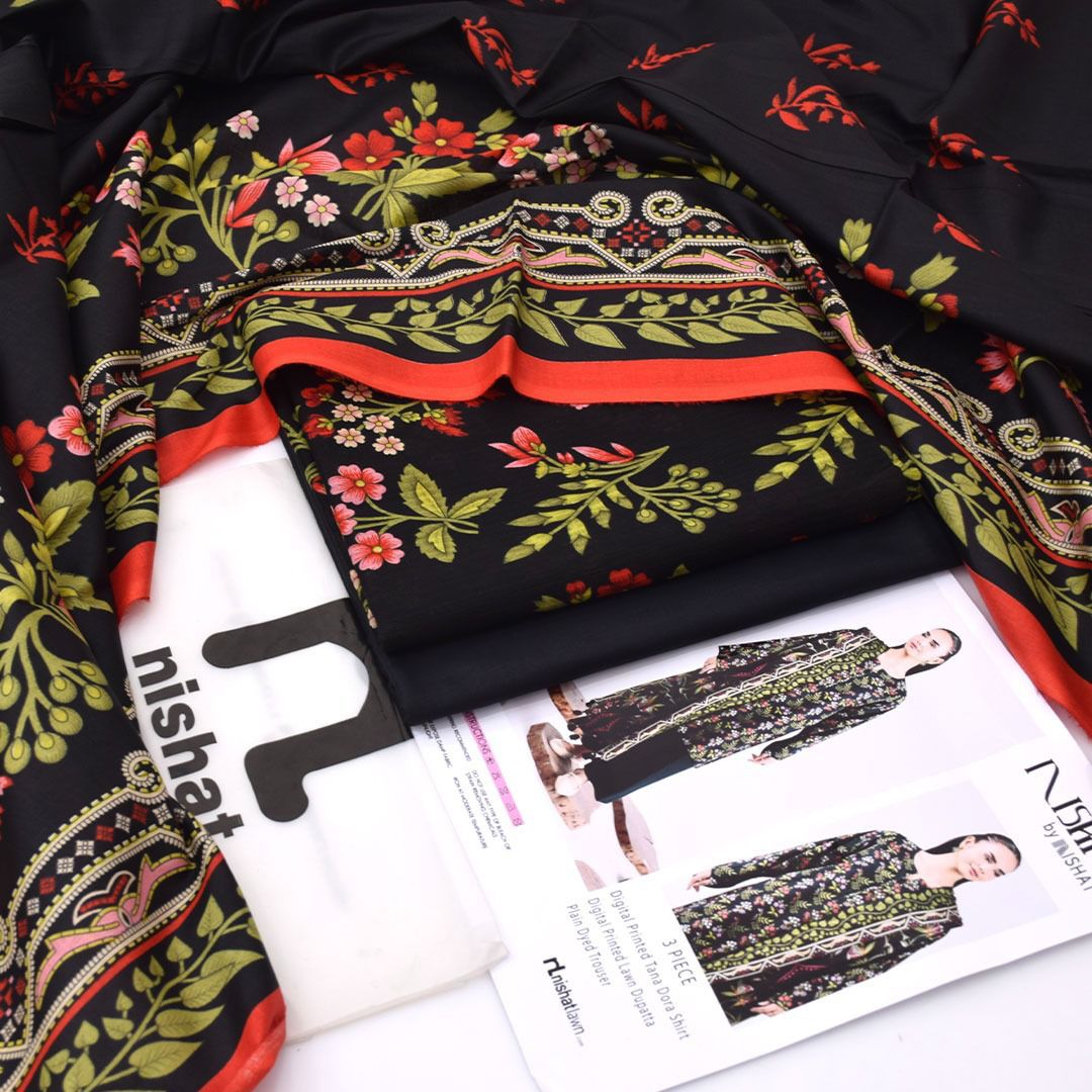NISHA, by Nishat, Premium Printed Lawn Tana Dora Shirt