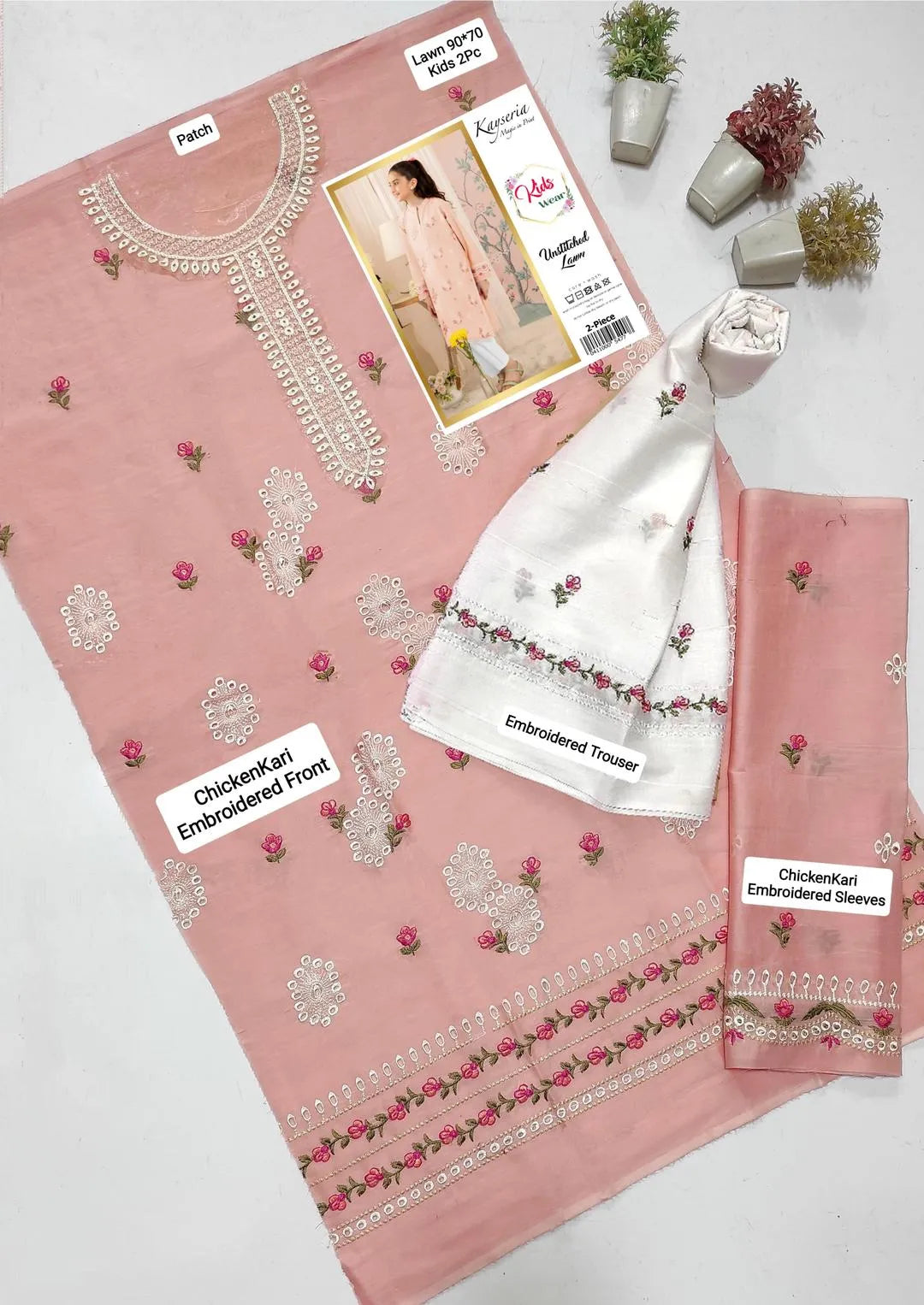 Lawn printed shirt & trouser 6-12 years