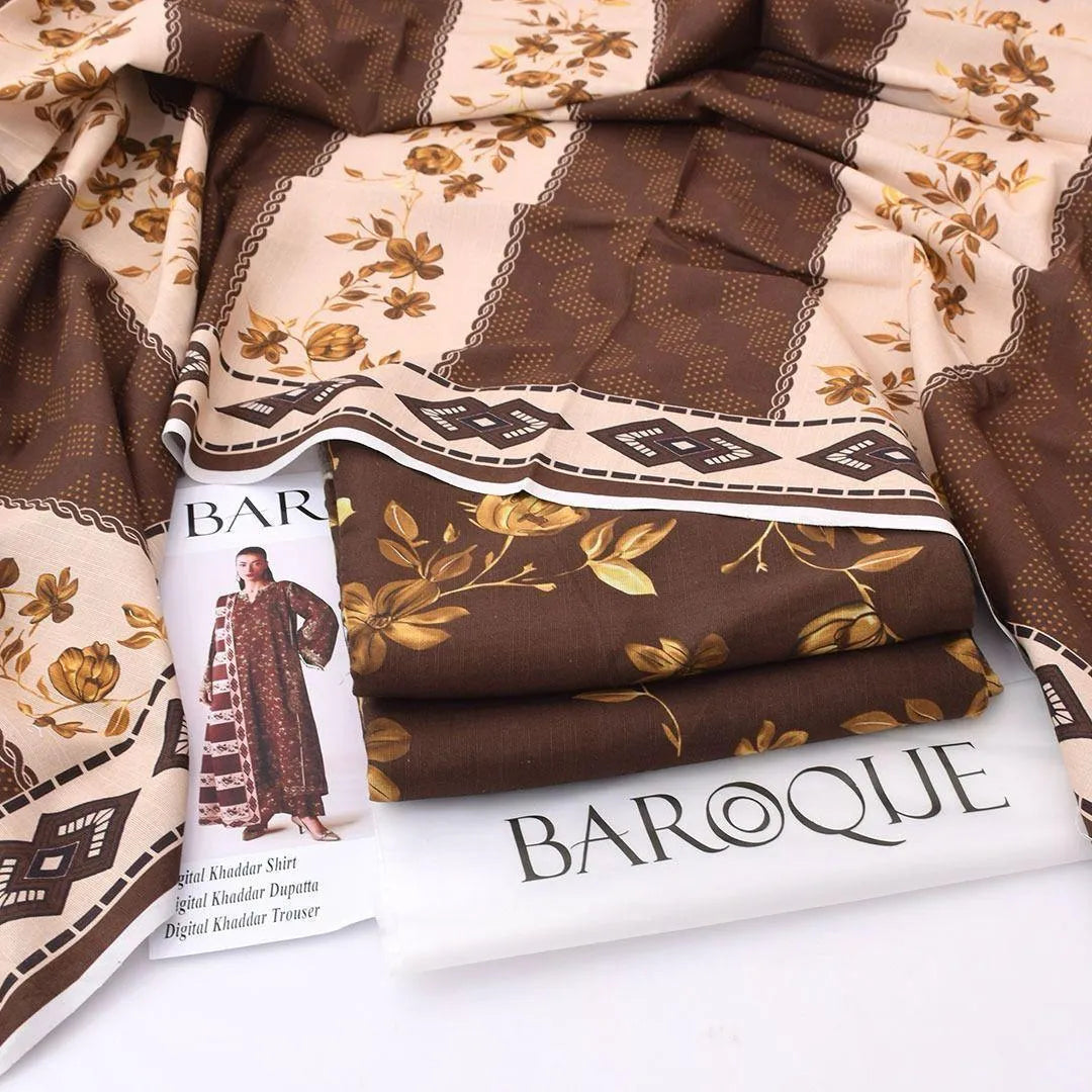 Women's unstitched Khaddar digital print 3PCS