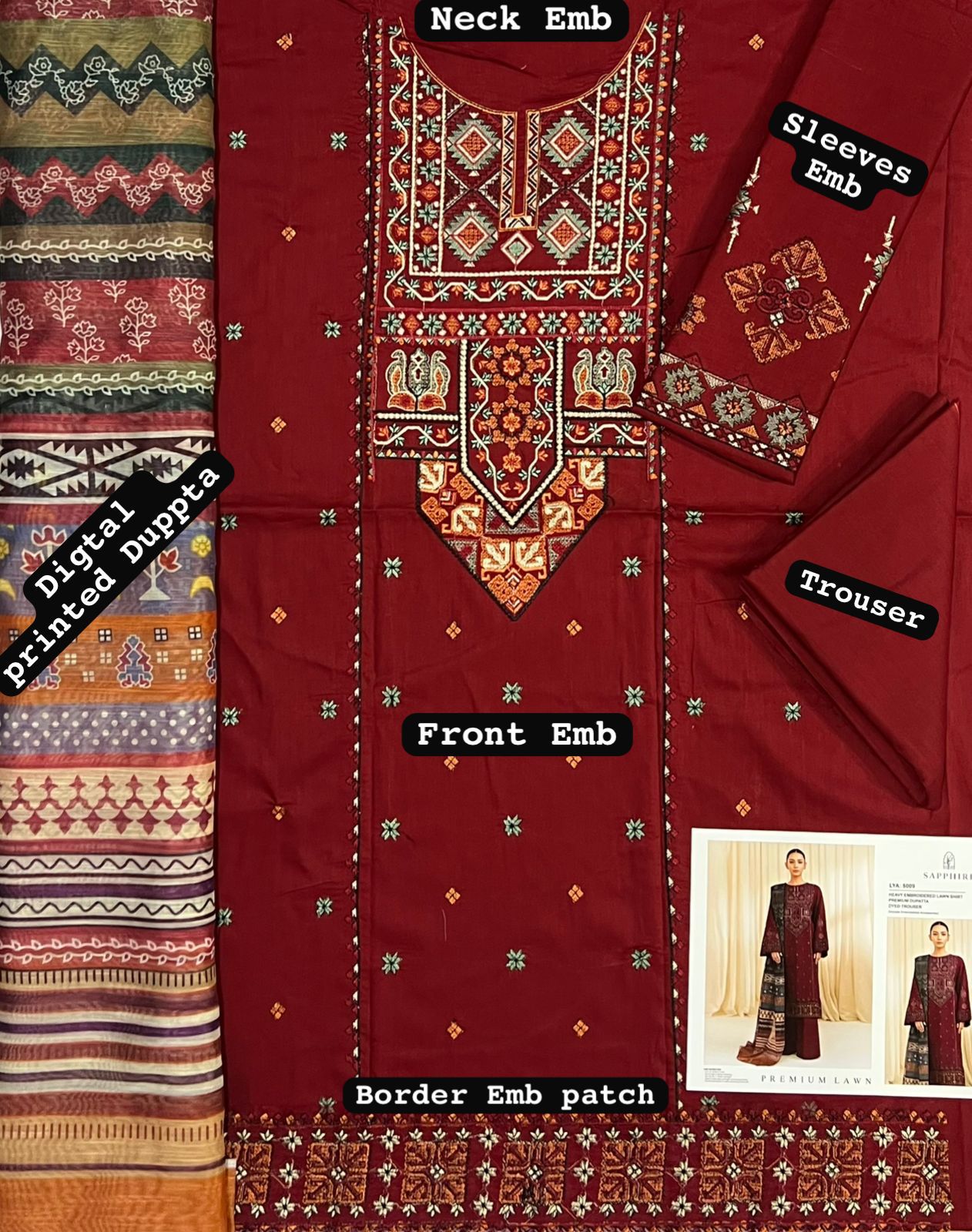 Sapphire, Eid collection 2026
Lawn 90’88*