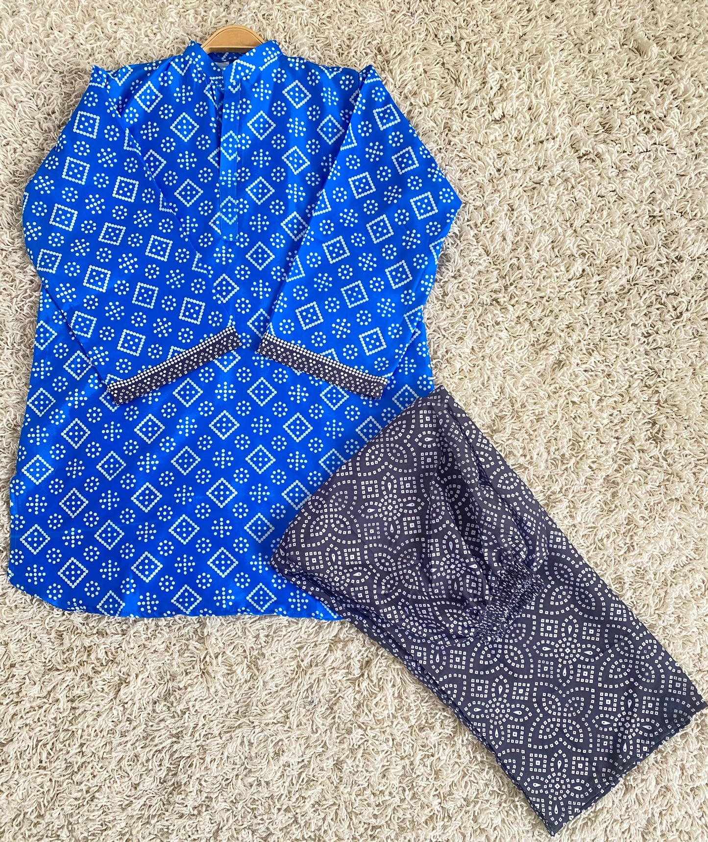New Arrival stitched 2 piece printed shirt, trouser