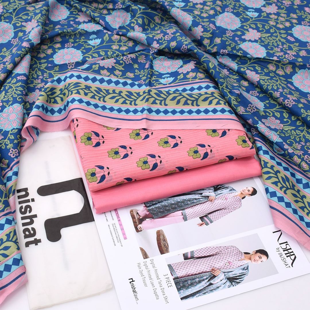 NISHA, by Nishat, Premium Printed Lawn Tana Dora Shirt