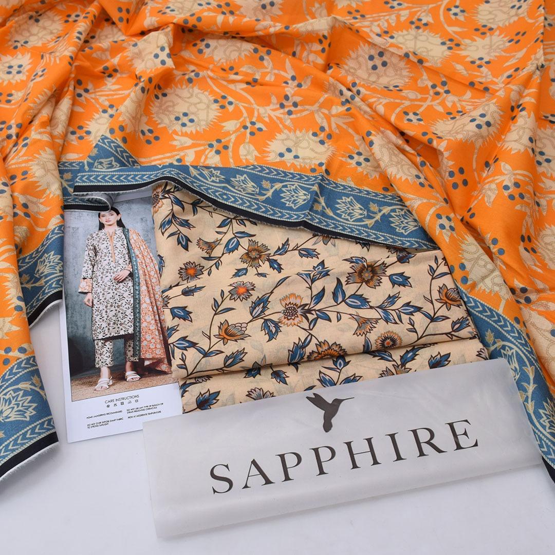 Sapphire Digital Lawn 3-pcs