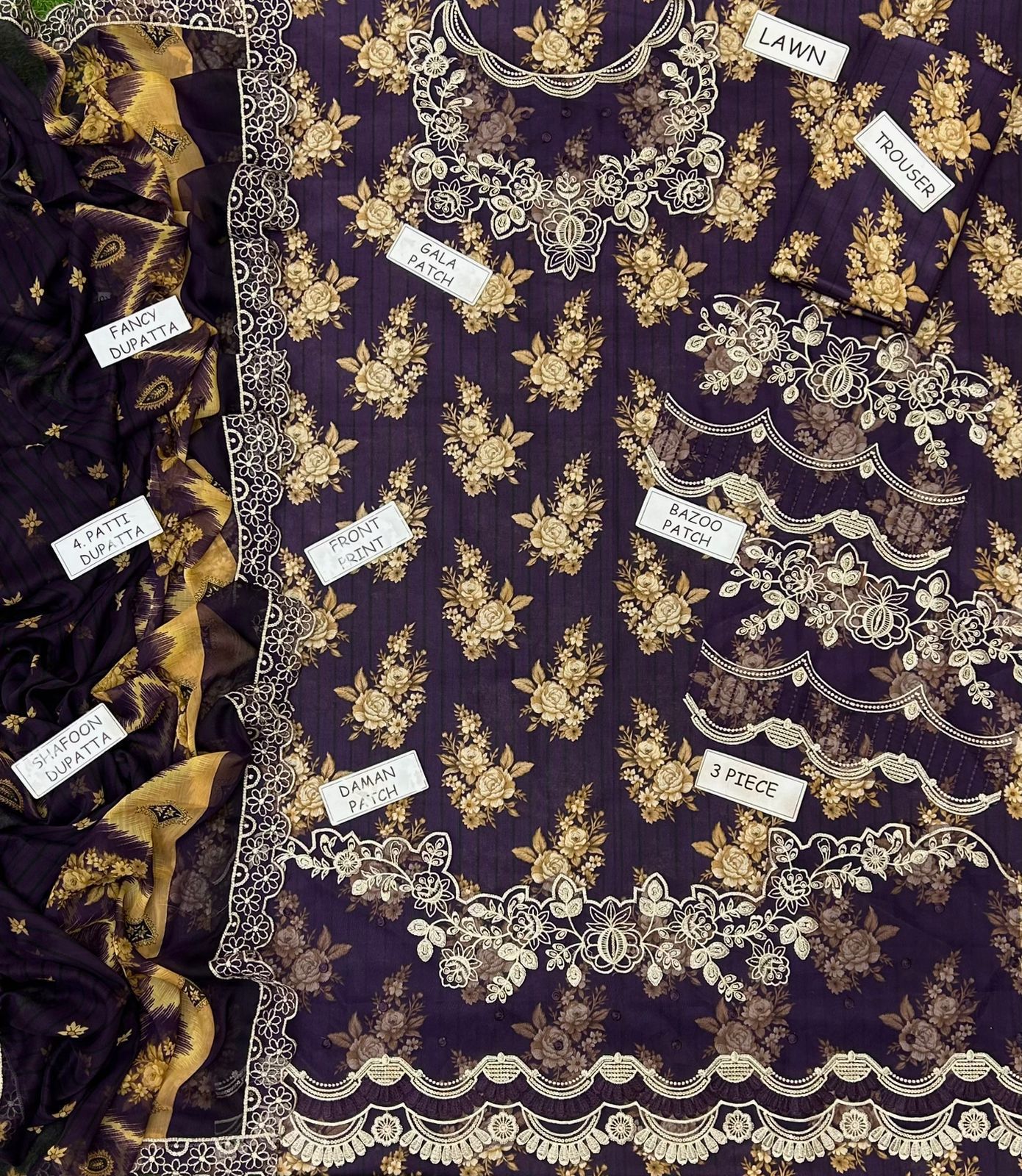 Charizma
Lawn collection 2026, crinkle Dupatta, 03 PCS unstitched* printed lawn 90/70*