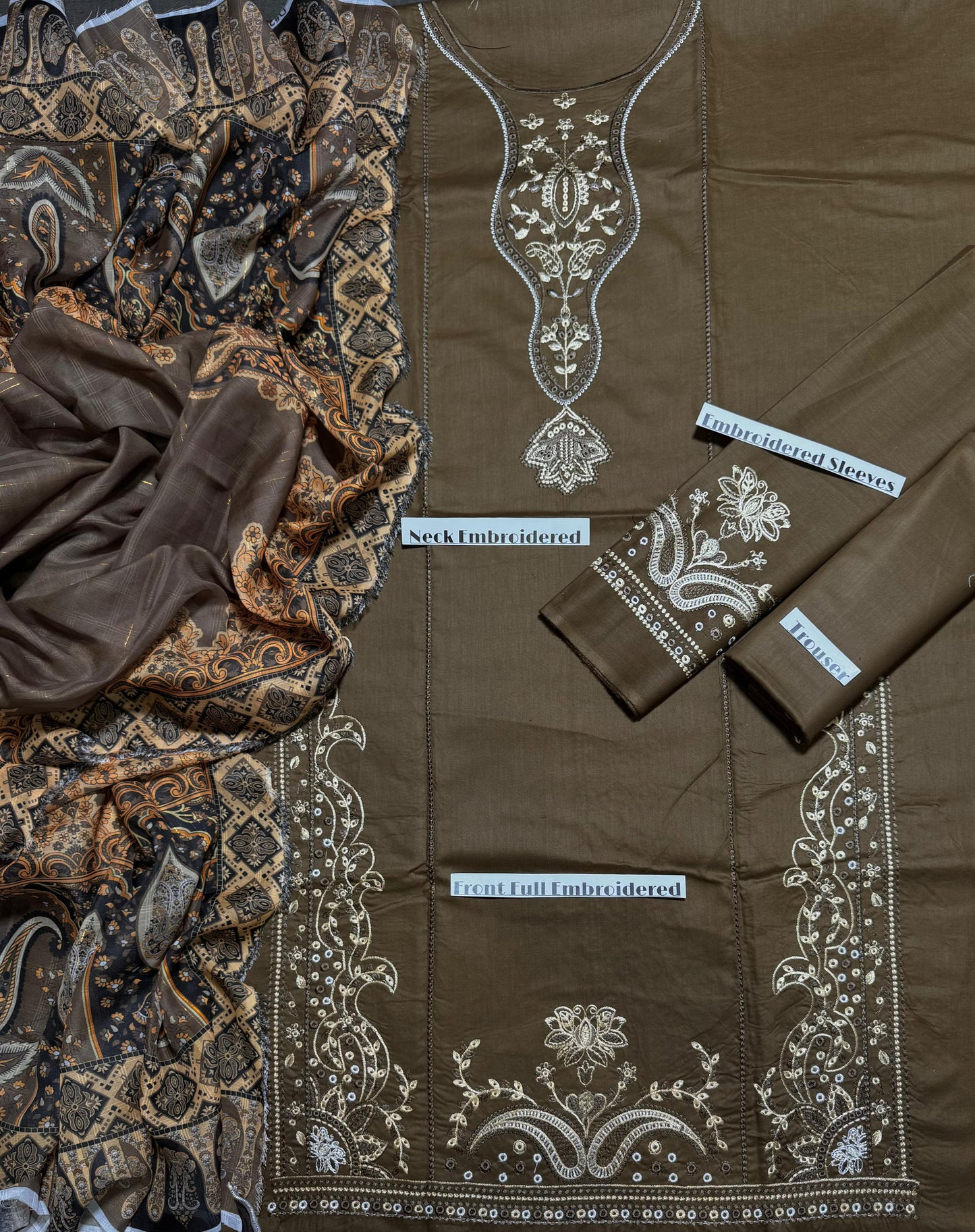 IZEL”SUMMER LAWN EDITION 2026”3pc Quality, FRONT FULL EMBROIDERED