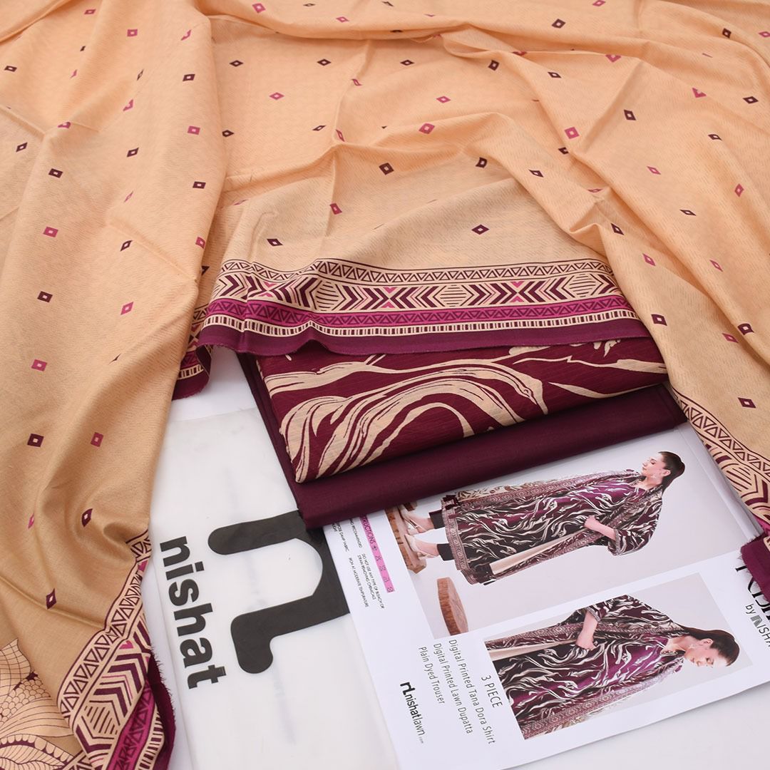 NISHA, by Nishat, Premium Printed Lawn Tana Dora Shirt