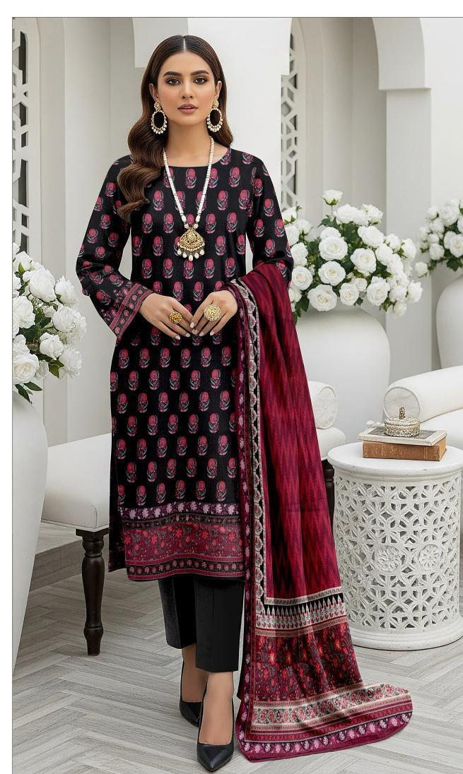 Mausummery,digital lawn shirt, plain dyed trouser,lawn dupatta
