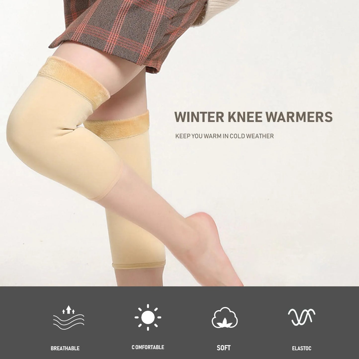 Thermal Knee Warmers comfortable Knee Pads Protector For Winter For Women