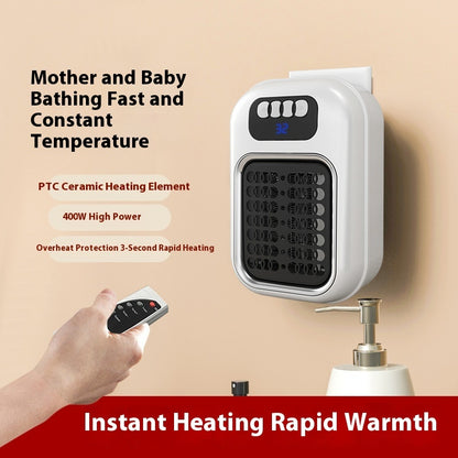 Wall Mounted Portable Small Electric Heater with Remote Control, home Offices Bathroom