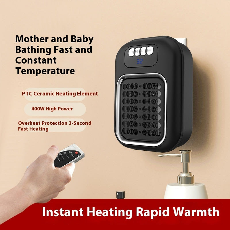 Wall Mounted Portable Small Electric Heater with Remote Control, home Offices Bathroom