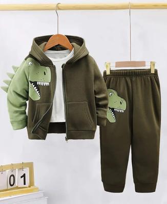 Cute & Comfy Printed Fleece Tracksuit for girls