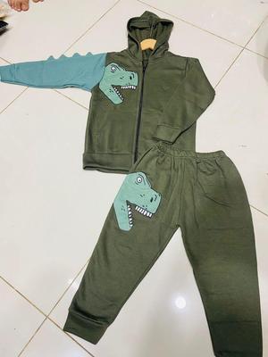 Cute & Comfy Printed Fleece Tracksuit for girls