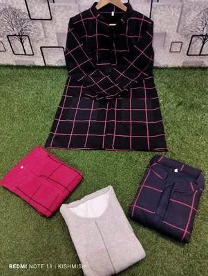 Cozy Red Fleece Jacket - 1 Pc, Beautiful and comfort