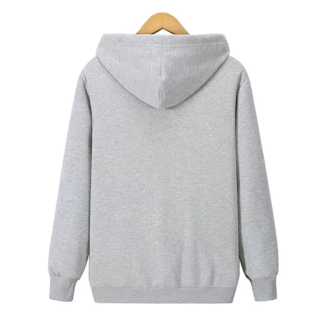 Men's zipper cardigan hooded sweater,fleece lining, available plus sizes, ideal for autumn and winter.