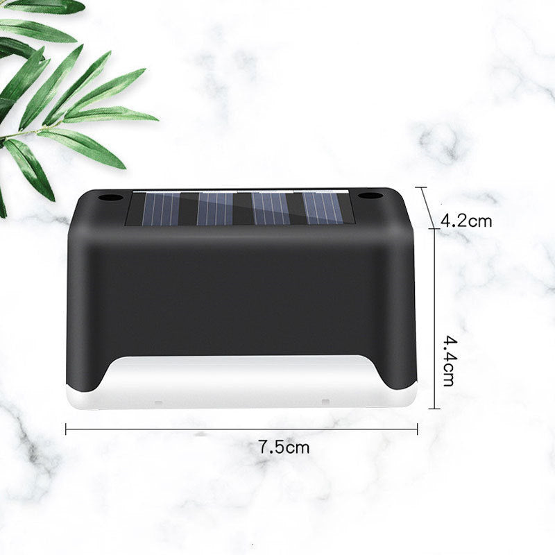Imported Upgrade Waterproof LED Solar Fence Patio Stairs Garden Pathway Step Yard