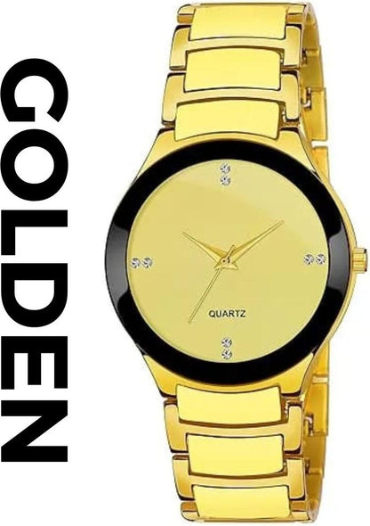 Men's QUARTZ CHAIN STRAP WATCH , WATER RESISTANT WITH FOLD CLASP
