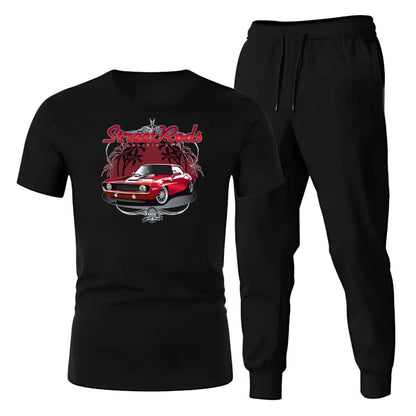 Men's cotton printed track suit