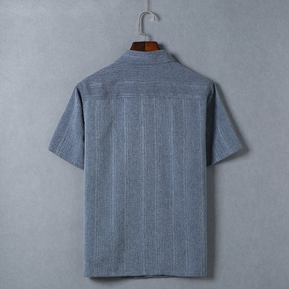 Summer old dad clothes Middle age Men's T shirt