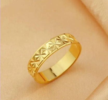 Alloy women's Golden ring band