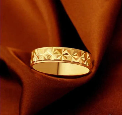 Alloy women's Golden ring band