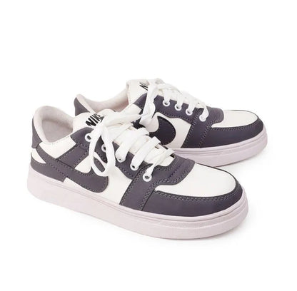 Men's rexine Fancy Sneakers (Jrd-Grey)