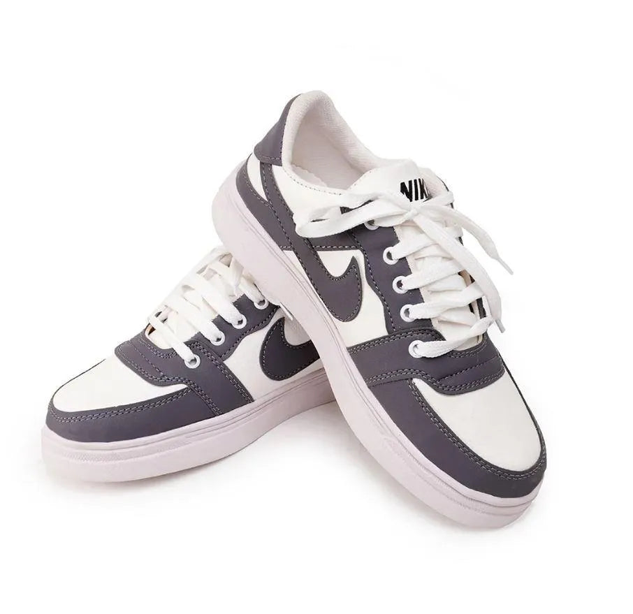 Men's rexine Fancy Sneakers (Jrd-Grey)