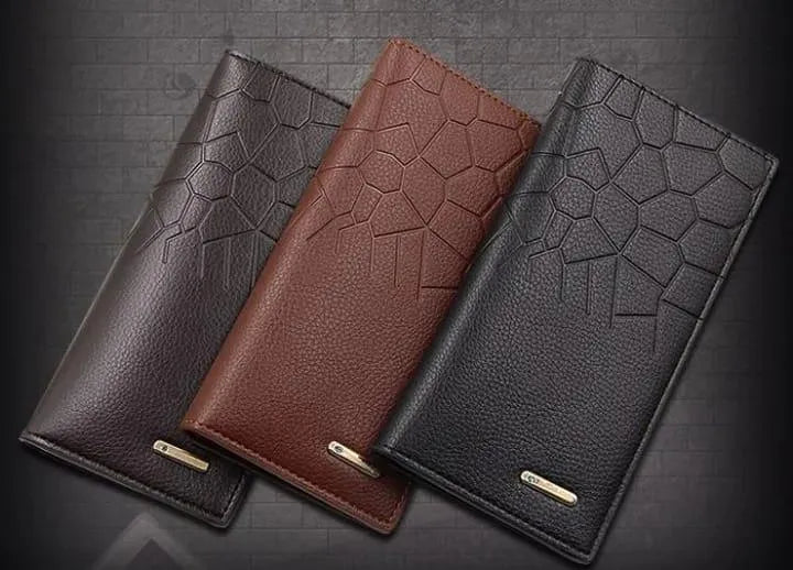 Men's Leather Wallet (Half crocodile design)