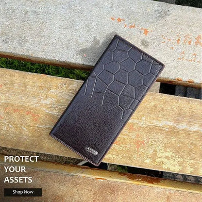 Men's Leather Wallet (Half crocodile design)