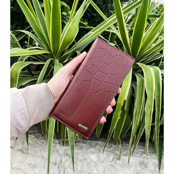 Men's Leather Wallet (Half crocodile design)