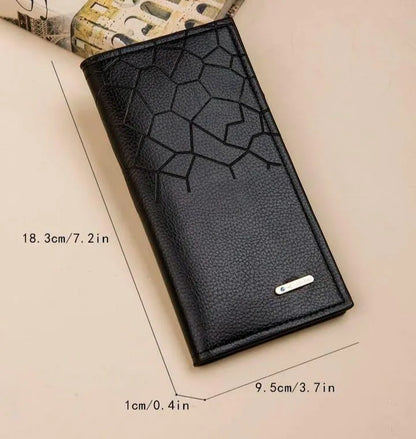 Men's Leather Wallet (Half crocodile design)