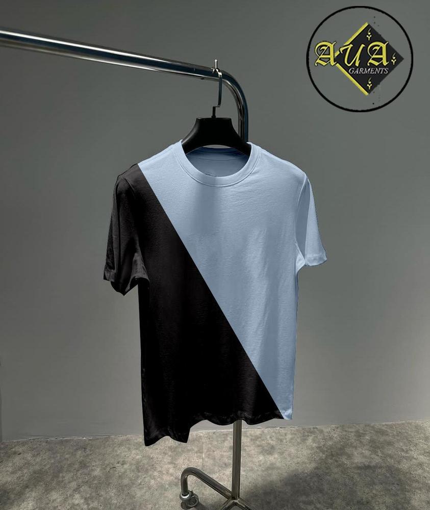 1 Pc Cross panel Shirts for Mens - Black