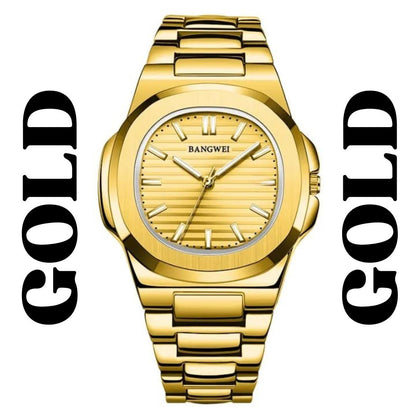 Men's Quartz chain strap watch - Water resistant