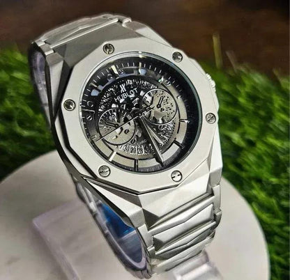 Men's Quartz chain strap watch - Water resistant