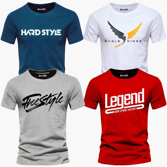 Men's Graphic Tshirts Half Pack of 4 ( LEGENDS )