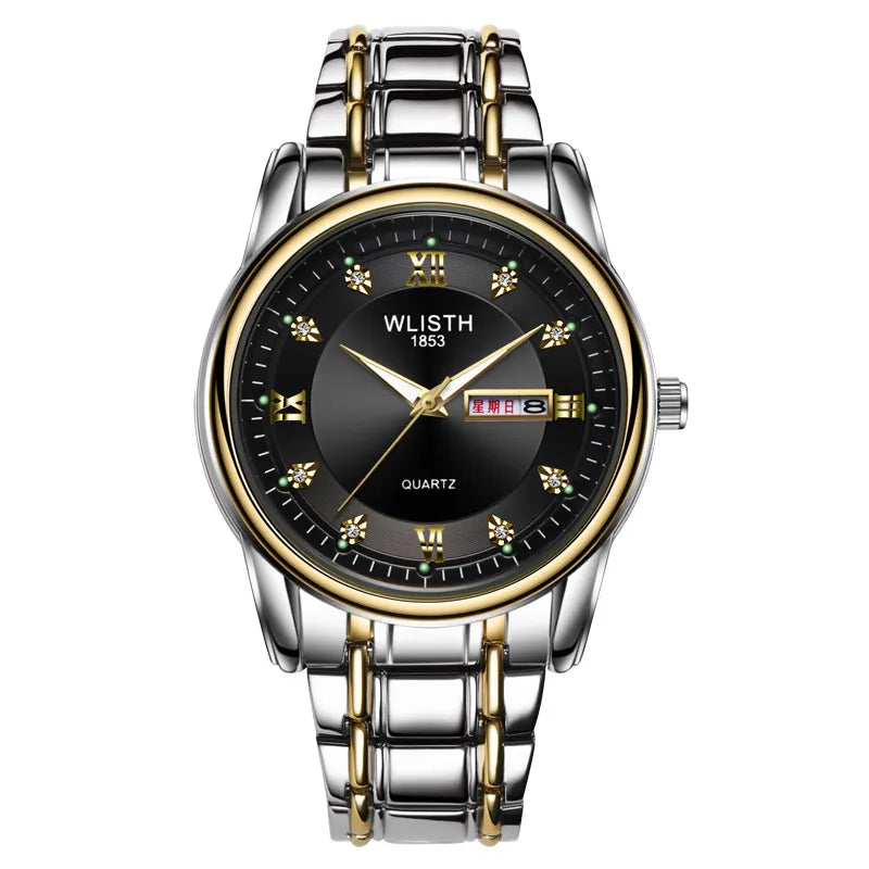 Swiss Brand Men's Outdoor Quartz Watch: Business, Waterproof, Luminous, Fashion.