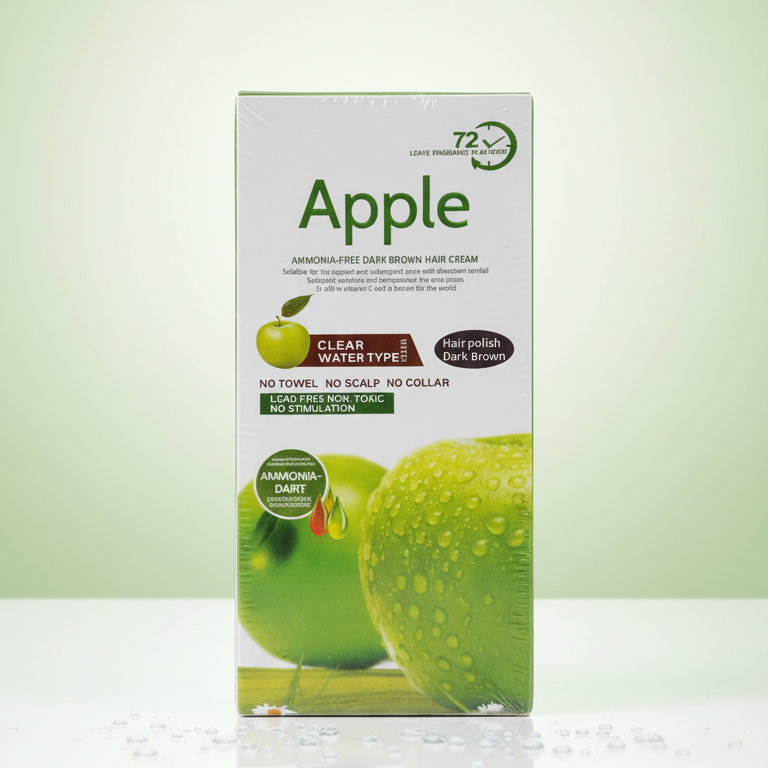 Apple Hair Color 200ml Nourishing, Lustrous Color (Dark Brown)