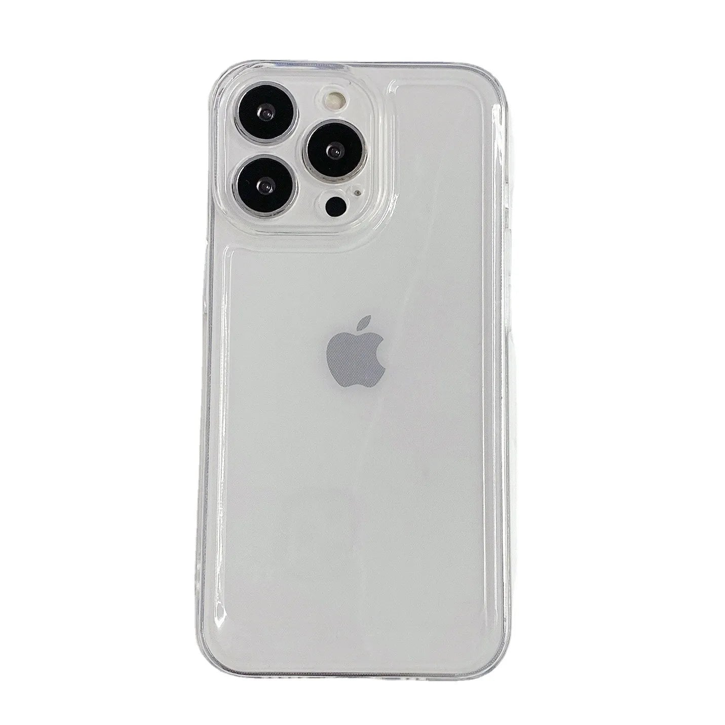 Black transparent anti-fall phone case for Apple 16 Promax, available wholesale.