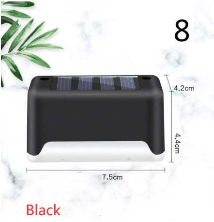 Imported Upgrade Waterproof LED Solar Fence Patio Stairs Garden Pathway Step Yard